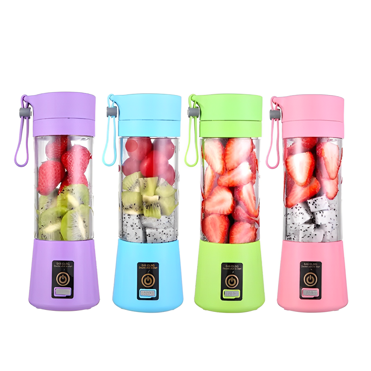 Blades Electric Blender Mini Portable Juicer USB Rechargeable Mixer 380ml