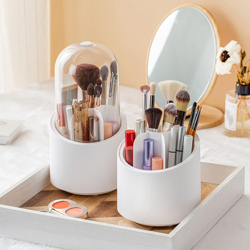 ROTATING COSMETIC BRUSH ORGANIZER